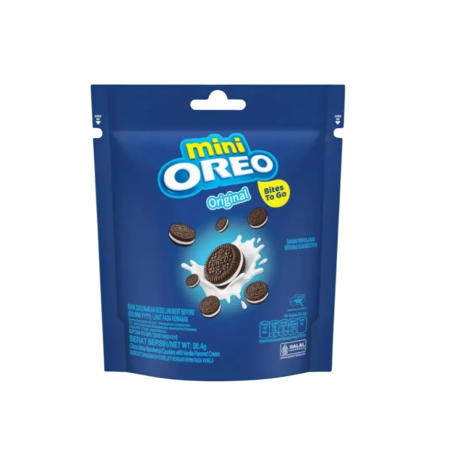 Печенье Mini Oreo Original (Орео Мини Оригинал) 58,4г (24шт в уп) пакет ИНДОНЕЗИЯ