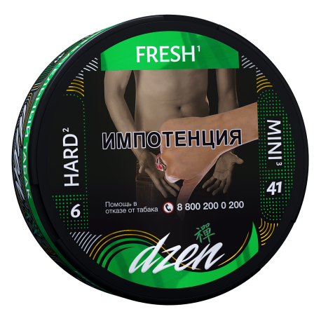 Жевательный табак DZEN Hard Mini - Fresh 9гр 41 пауч      НОВИНКА 07 2026