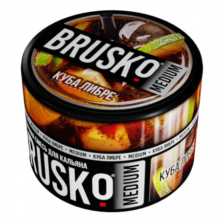Бестабачная смесь для кальяна BRUSKO Куба либре Medium 50 гр МАРКИРОВКА