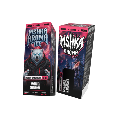 Ароматизатор MSHK AROMA ICE - Клубника земляника лёд 13 мл