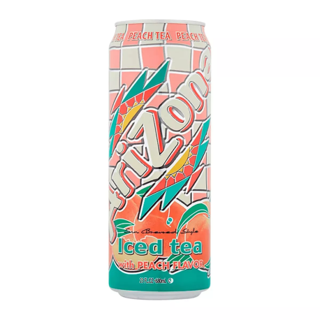 Arizona Iced Tea Peach - Холодный чай Персик 650мл (24шт в уп) 