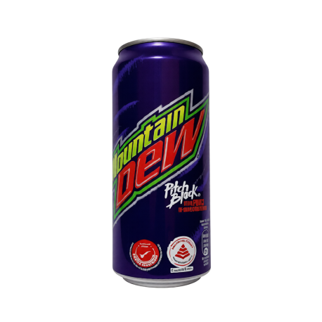 Газированный напиток Mountain Dew Pitch Black 320мл (24шт в уп) МАЛАЙЗИЯ