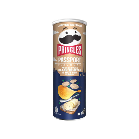 Чипсы Pringles - Passport French Style Black Truffle & Butter 165гр (19шт в уп) Польша
