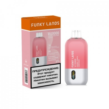 Одноразовая ЭС FUNKY LANDS VI10.0000 - Лимонад персик, вишня (м)
