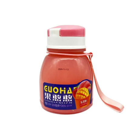 Фруктовый напиток с кусочками желе со вкусом персика LEQIBIN 600мл