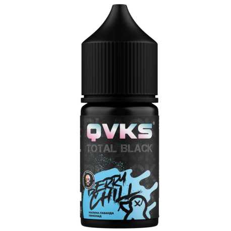 Ароматизатор QVKS TOTAL BLACK KONSTRUKT - Малина Лаванда Лимонад
