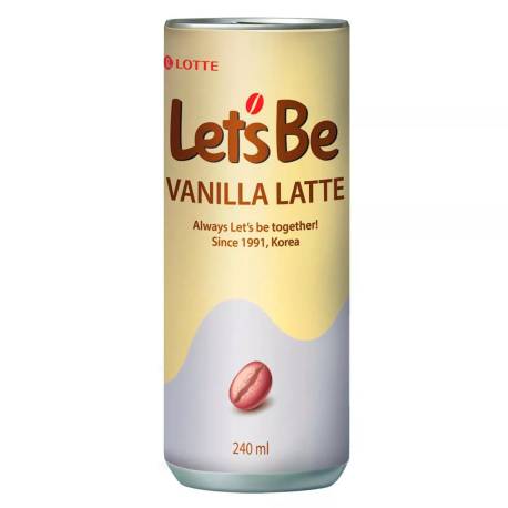 Кофейный напиток Let's be Vanilla Latte 240мл (30шт в уп) 