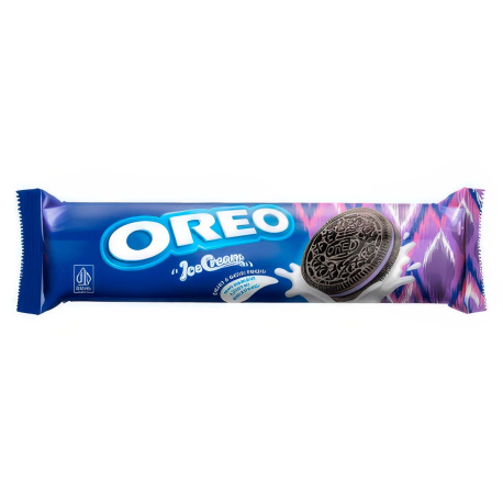 Печенье Oreo Черничное мороженое 119,6гр (24шт в уп) ИНДОНЕЗИЯ