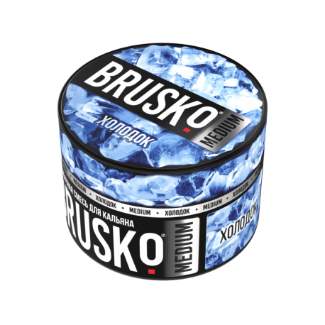 Бестабачная безникотиновая смесь для кальяна BRUSKO - Холодок 50 гр Medium (М)