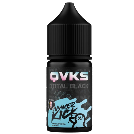 Ароматизатор QVKS TOTAL BLACK KONSTRUKT - Арбуз Клубника Базилик