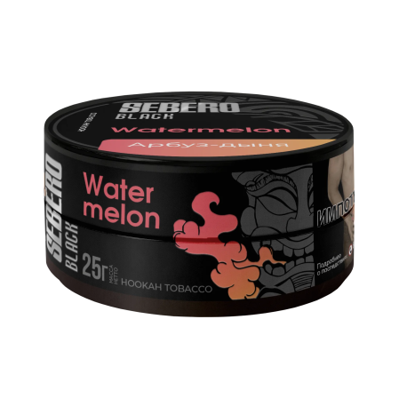 Табак для кальяна SEBERO Black - Watermelon (Арбуз-Дыня) 25 гр     НОВИНКА 07 2026