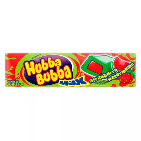 Hubba Bubba Max Strawberry Watermelon (Клубника Арбуз) 40г (18шт в уп) США