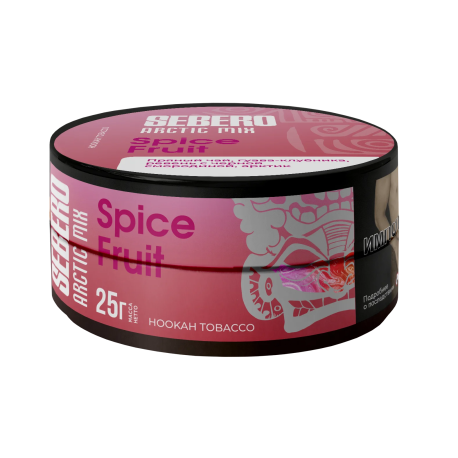 Табак для кальяна SEBERO Arctic Mix - Spice Fruit (Пряный чай,Гуава клубника,Ревень)  25 гр