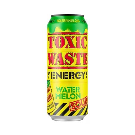 Toxic Waste Energy Sour Watermelon (Токсик Вейст Энерджи Кислый Арбуз) 500мл (12 шт в упак)