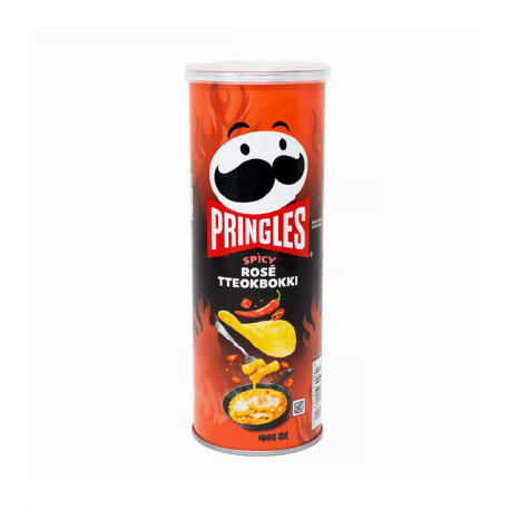 Чипсы Pringles Spicy Rose Tteokbokki Flavor  (Принглс со вкусом Пряной Розы и Ттокпокки) 100гр