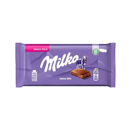 Шоколадная плитка Милка 45гр - Alpine Milk (19шт в уп) ГЕРМАНИЯ