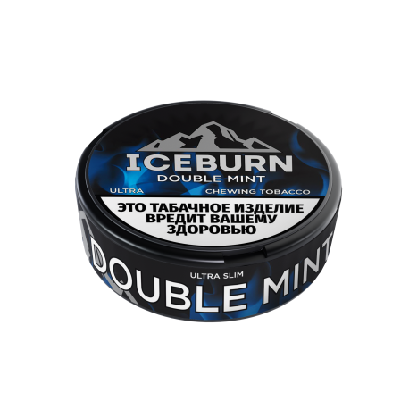 Жевательный табак Iceburn MINI - Double mint (Двойная мята) Ultra Slim 6 г  НОВИНКА 09 2025