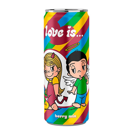 Газированный напиток LOVE IS Ягодный Микс 330мл (12шт в уп)