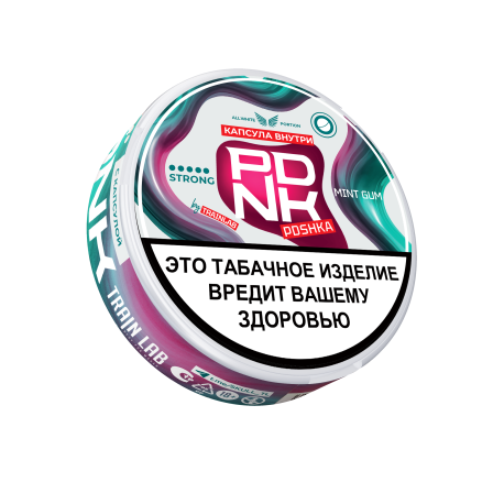 Жевательный табак PDNK ULTRA HARD - MINT GUM (с кнопкой) 8гр 19паучей НОВИНКА12 2025