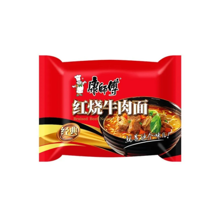 Лапша быстрого приготовления KangShiFu вкус жареной говядины в красном соусе 105 гр (30шт в упак)