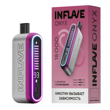 Одноразовая ЭС INFLAVE ONYX - Сочная вишня (м)