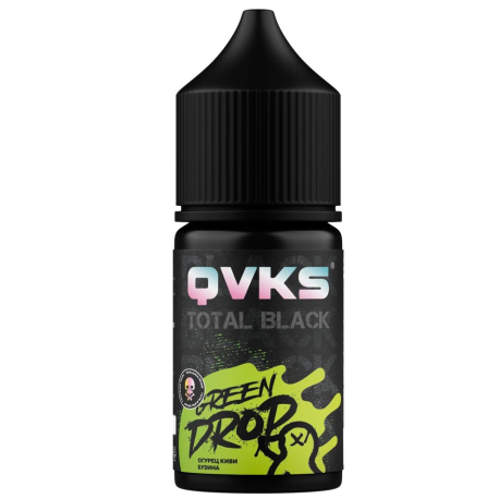 Ароматизатор QVKS TOTAL BLACK KONSTRUKT - Огурец Киви Бузина