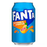 Газированный напиток Fanta Pineapple & Grapefruit 330 мл (24 шт. в упаковке)