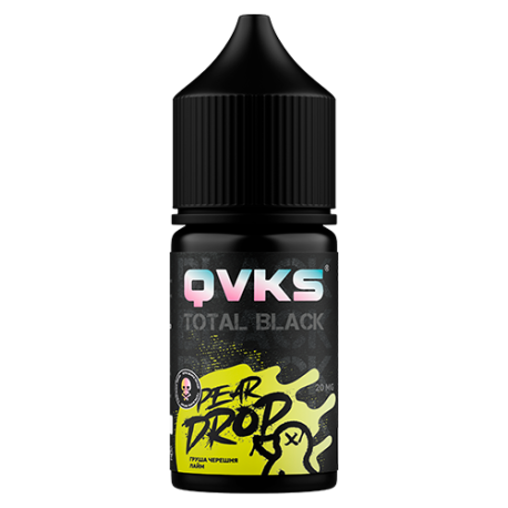 Ароматизатор QVKS TOTAL BLACK KONSTRUKT - Груша Черешня Лайм