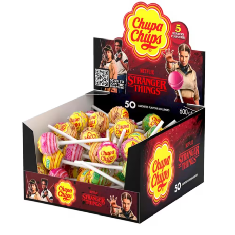 Chupa Chups Stranger Things (Леденцы Чупа-чупс Очень Странные Дела) 12гр (50шт в уп) Германия