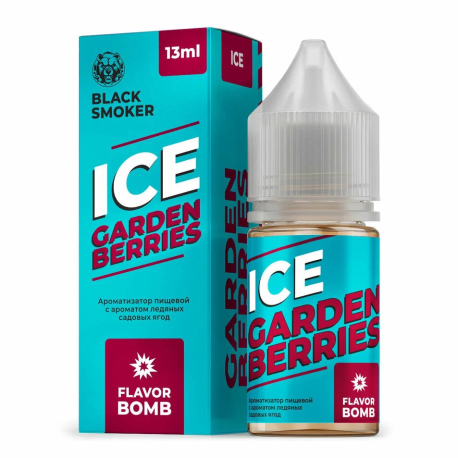 Ароматизатор Black Smoker ICE - GARDEN BERRIES ICE (ледяных садовых ягод) 13мл    НОВ