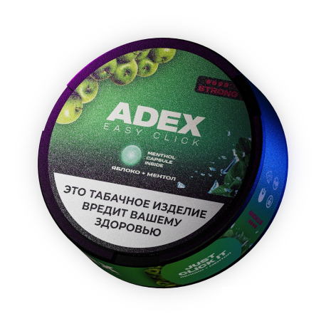 Жевательный табак ADEX - ЯБЛОКО+МЕНТОЛ клик   НОВИНКА 09 2024