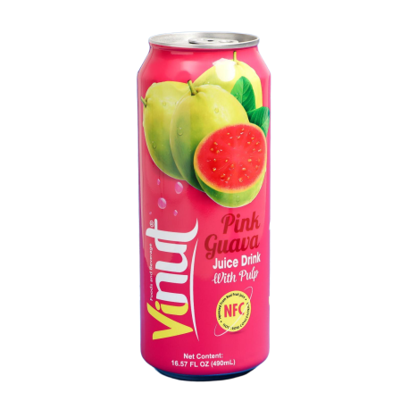 Напиток Vinut Guava w/ Pulp Гуава с мякотью (55% сок) 490мл (24шт в уп)