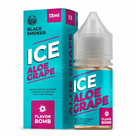 Ароматизатор Black Smoker ICE - ALOE GRAPE ICE (ледяное алоэ виноград) 13мл    НОВИНКА 07 2026