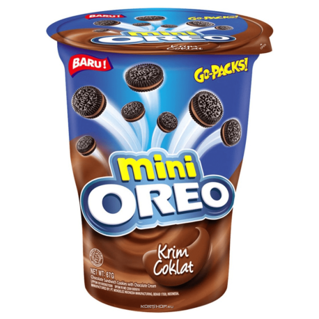 Печенье Oreo Mini Chocolate 61,3гр (24шт в уп) ИНДОНЕЗИЯ