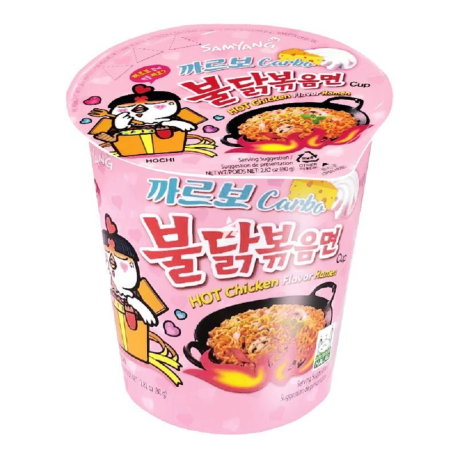 Лапша Samyang 80г Chicken Creamy Carbonara со вкусом курицы в соусе карбонара (30шт в уп)
