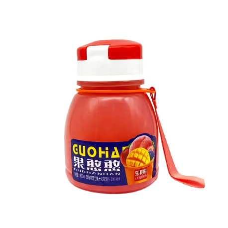 Фруктовый напиток с кусочками желе со вкусом клубники LEQIBIN 600мл