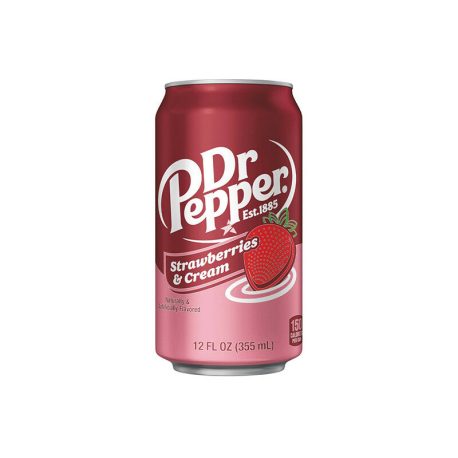 Газированный напиток Dr. Pepper Strawberries (Клубника) 355мл (12шт в уп) США