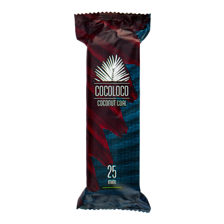 Уголь COCOLOCO кокосовый 25 мм 0,15 кг (12 кубиков) НОВИНКА 07 2024
