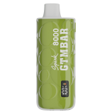 Одноразовая электронная сигарета GTM BAR Spark 8000 - Sour apple (Кислое зеленое яблоко) (20мг)