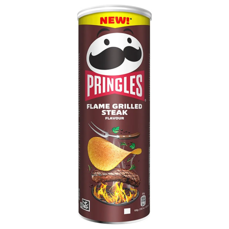 Чипсы Pringles - Flame Grilled Steak (Стейк на гриле) 165гр (19шт в уп) Бельгия