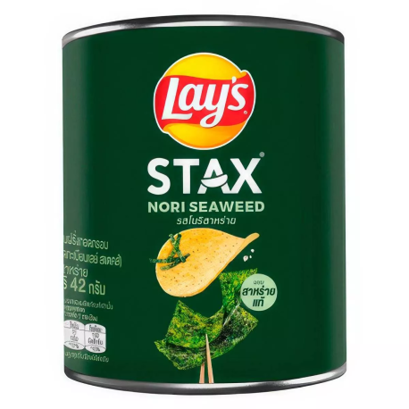 Чипсы Lay's Stax Nori Seaweed (Лейс Водоросли Нори) 42г (24шт в уп) Таиланд