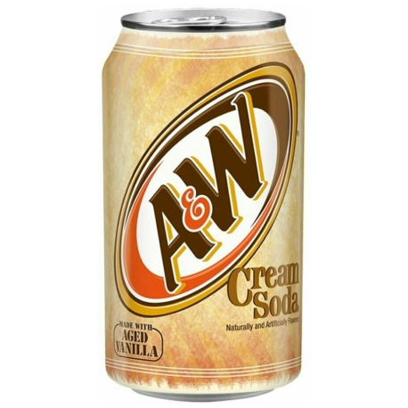 A&W Cream Soda (Крем сода) 355мл (12шт в уп) США