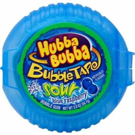 Hubba Bubba Max Sour Blue Raspberry (Кислая Малина) 56,7г (12шт в уп) США