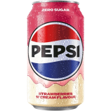 Газированный напиток Pepsi Zero Strawberry&Cream 330 мл (24 шт. в упаковке)