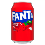 Газированный напиток Fanta Strawberry & Kiwi 330 мл (30 шт. в упаковке)