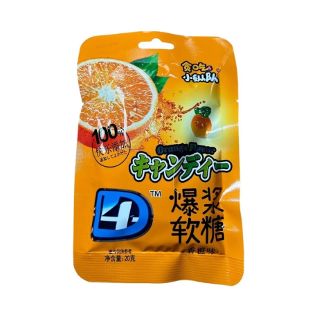 Жевательные конфеты со вкусом апельсина Tanchixiaodui 20г