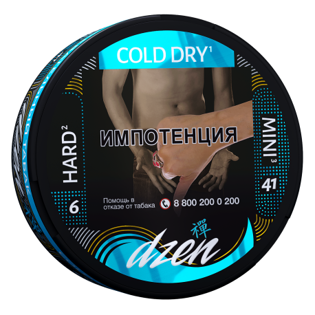 Жевательный табак DZEN Hard Mini - Cold Dry 9гр 41 пауч      НОВИНКА 07 2026