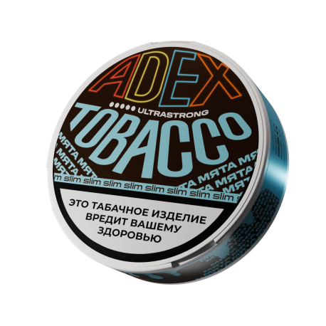 Жевательный табак ADEX - МЯТА ультрастронг СЛИМ   НОВИНКА 12 2024