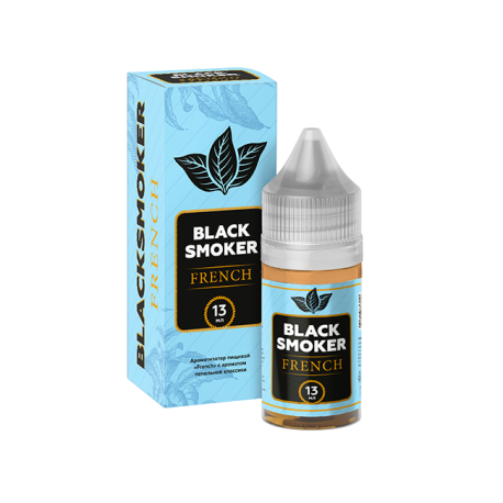 Ароматизатор Black Smoker TOBACCO - FRENCH (с ароматом пепельной классики) 13мл