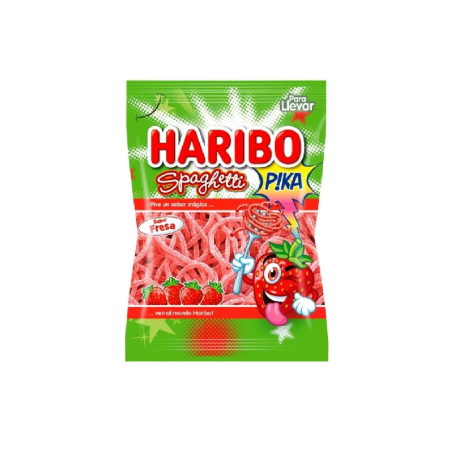 Мармелад Haribo Spaghetti Fresa Pika (Мармелад Харибо Клубничные Спагетти) 75г (18шт в уп) 